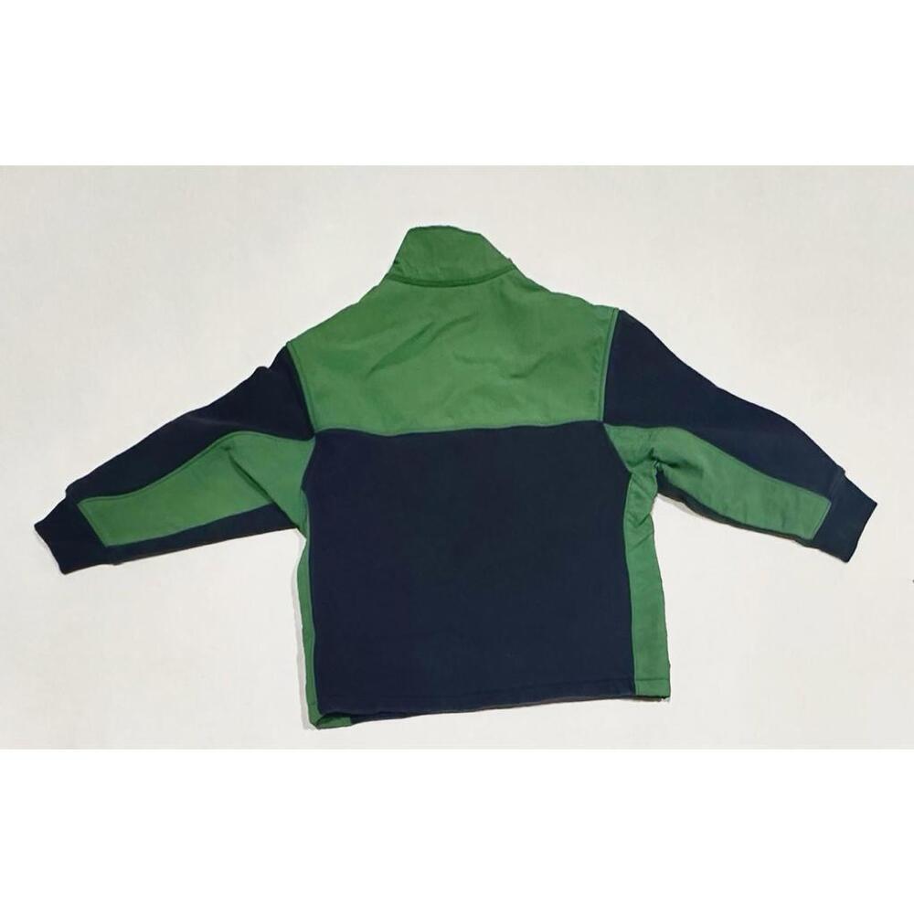 Free Assembly Boys Jacket Collared Half Zip Long Sleeve Green Dark Blue Size M 8 - Picture 12 of 12